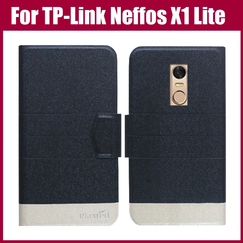 La Venta Caliente! TP-Link Neffos X1 Lite Caso de la Nueva Llegada 5 Colores de Moda Flip Ultra-delgado de Cuero de la Cubierta Protectora del Teléfono de la Bolsa de 0