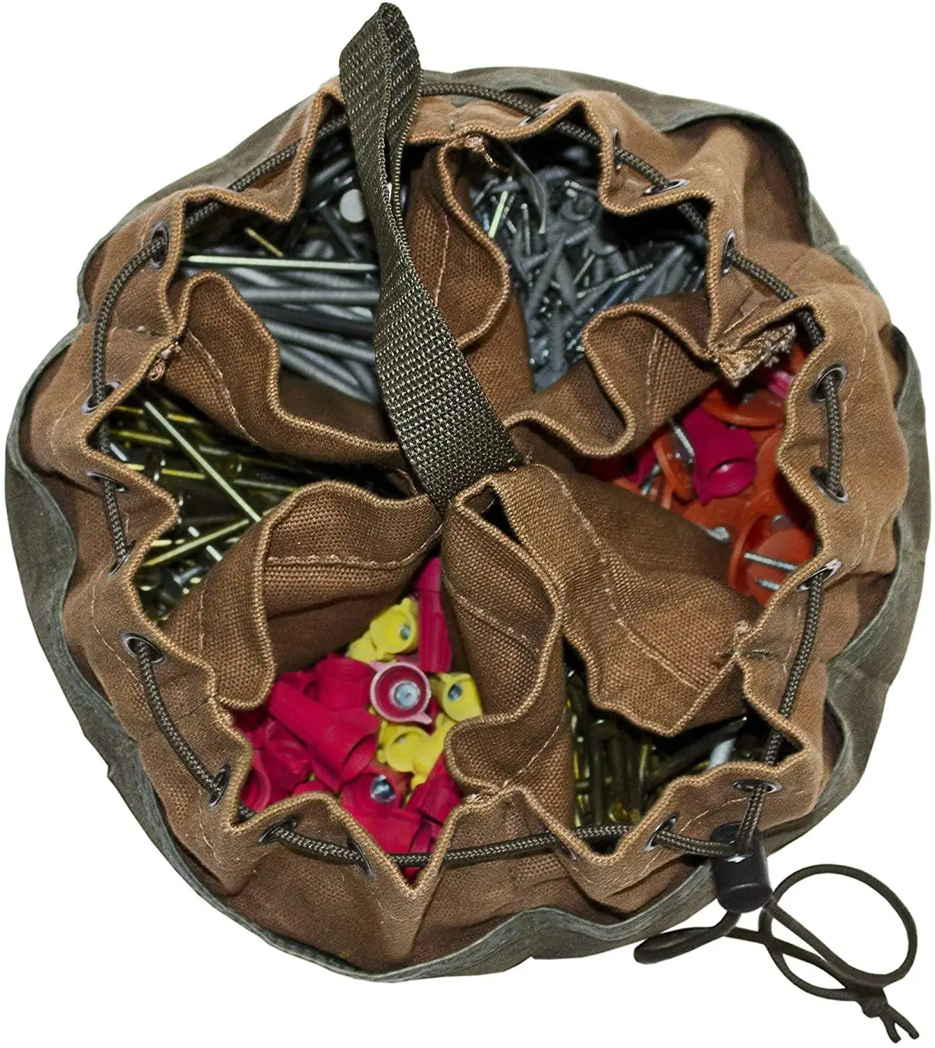Lienzo herramienta de jardín organizador de bolsa con 10 bolsillos de la bolsa de piezas pequeñas durable de la bolsa de trabajo pesado herramienta de trabajo, bolsas de 0