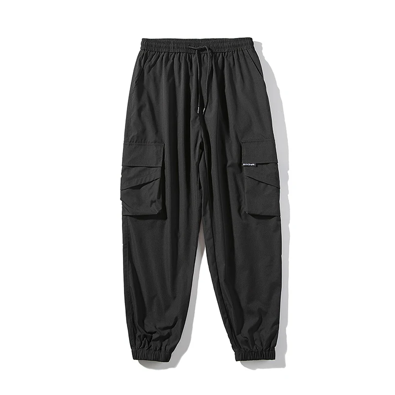 Ropa de Hip Hop Pantalones de los Hombres de Corredores de Pantalones Multi-bolsillo de un Pantalón Negro Harajuku ropa Deportiva Casual pantalones de Chándal Macho 0