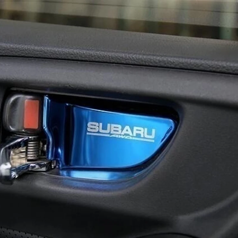 Coche de la Manija de la Puerta Tazón, Cubrir Parche de ajuste para el Subaru Forester Xv Outback Legado Impreza StI STI 2013-2017 Accesorios de coches estilo 0