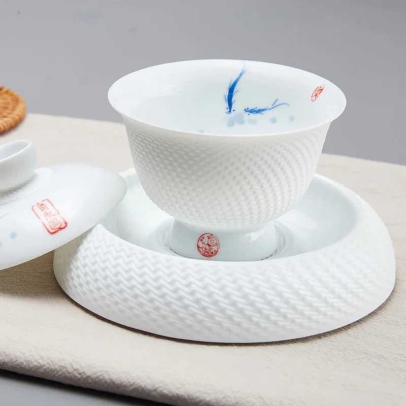 TANGPIN de cerámica tetera, hervidor de agua gaiwan taza de té de peces de cerámica de juegos de té chino de kung fu juego de té 0