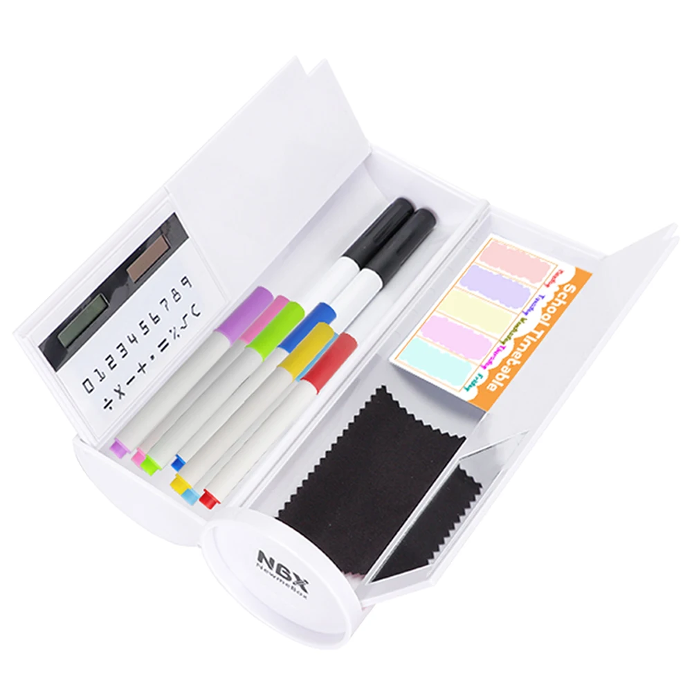 Láser unicornio caso de lápiz de la NBX newmebox Kawaii caja de lápiz pencilcase suministros de la escuela creativa papelería lindo lápiz cuadro para las niñas 0
