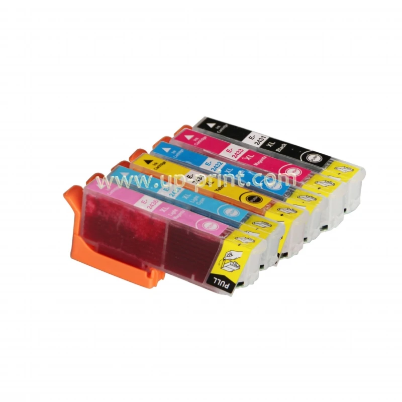 6PK Conjunto de tintas 24XL T2431 - T2436 compatible cartucho de tinta para Epson XP-750 XP-850 XP-950 XP-860 XP-55 XP-760 XP-960 xp-970 de la impresora 0