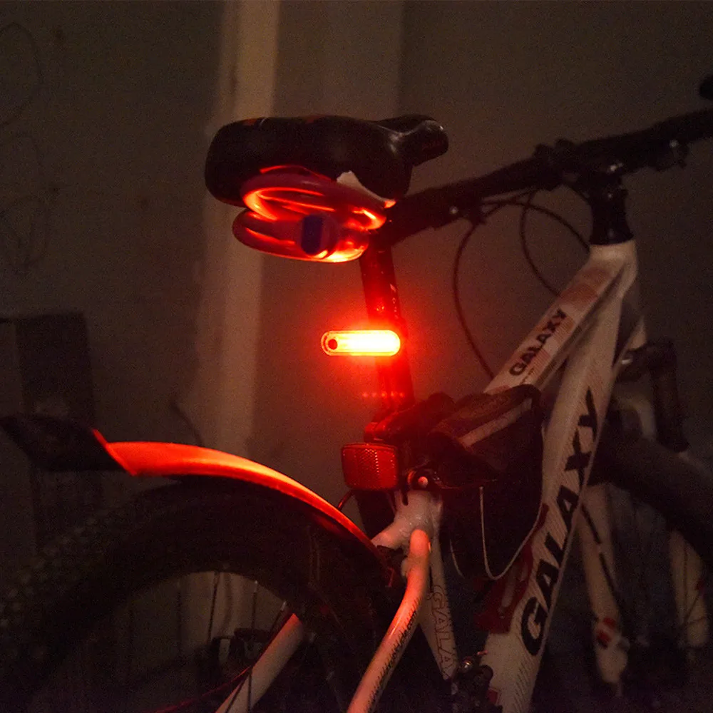 Nueva Bicicleta luz trasera Impermeable a Caballo de la luz Trasera Led Usb Cargable de Bicicleta de Montaña del faro de Bicicleta de Luz de la Cola de la lámpara de la Luz de la Bicicleta 0