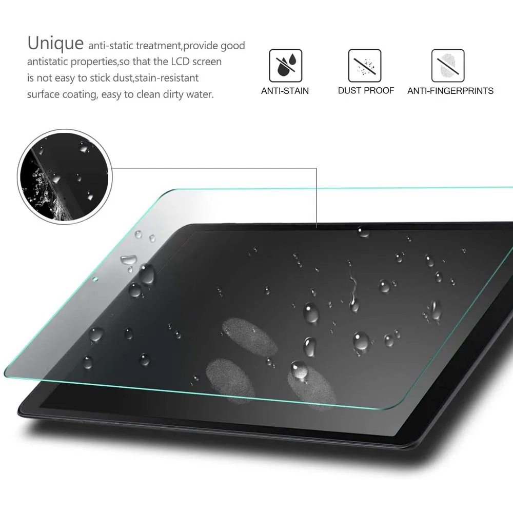 Para la Teclast Tbook 10 Tablet de Pantalla de Cristal Templado Protector de 9H Premium Resistente a los Arañazos, Anti-huella digital HD Película Transparente de la Cubierta 0