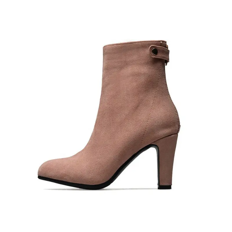 Sianie Tianie 2020 de la moda los zapatos de tacón alto mujer bombas de botines de tobillo botas para dama invierno las botas de las mujeres tamaño extra grande 46 47 0