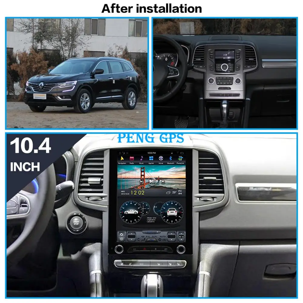 Android7.1 Tesla estilo Coche de Navegación GPS, el reproductor multimedia Para Renault Megane 4/KOLEOS 2016+ unidad central No DVD de radio auto estéreo 0