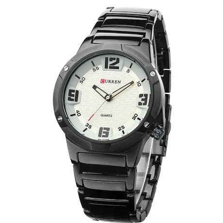 2016 nueva curren relojes de los hombres de lujo de la marca militar reloj de los hombres llenos de acero relojes de pulsera de moda casual impermeable del ejército de los deportes de cuarzo 0