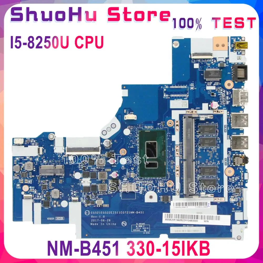 KEFU NM-B451 Para Lenovo 330-15IKB 330-17IKB de la Placa base del ordenador Portátil i5-8210U CPU de 4 gb de memoria RAM DDR4 Probado obra original 0