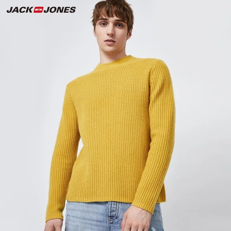 JackJones de los Hombres de Cómodo Escote Redondo Jersey de Lana Regular Fit Suéter de la moda Masculina| 219425516 0