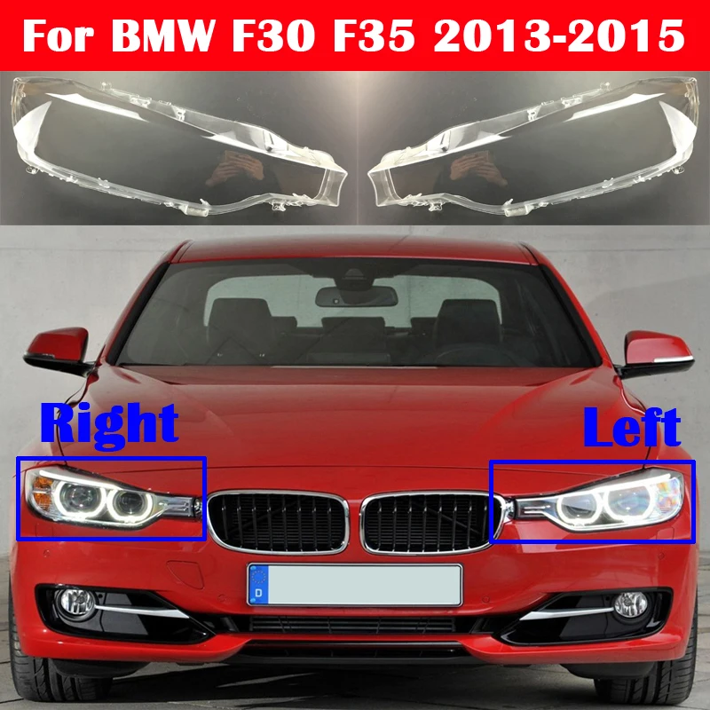 Para BMW serie 3 F30 F35 2013 Nuevo Coche de la Lámpara de Cristal de los Faros Lampcover Shell Transparente Lámpara Faro de la Cubierta de la Lente 0