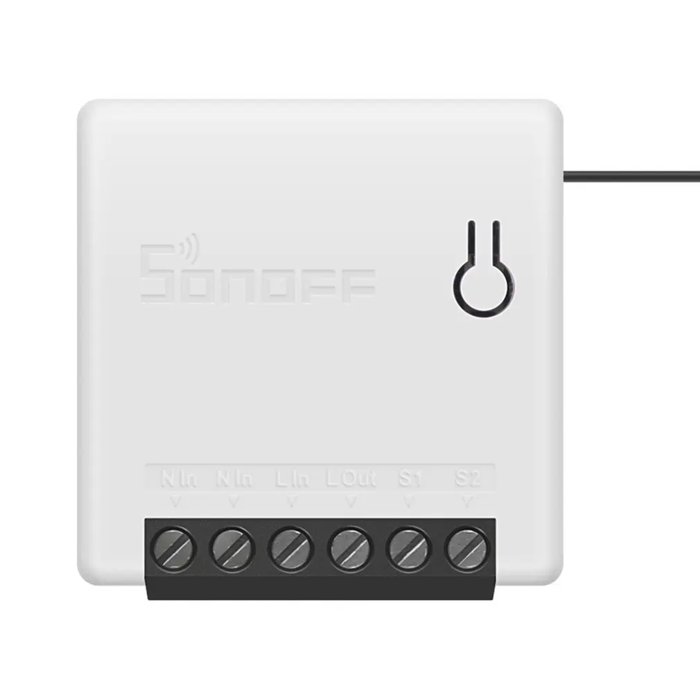 Itead SONOFF MINI DIY Smart Switch de Dos vías Interruptor Interruptor Wifi Módulo a Través de e-WeLink APLICACIÓN de Control Remoto de Trabajo Alexa principal de Google Siri 0