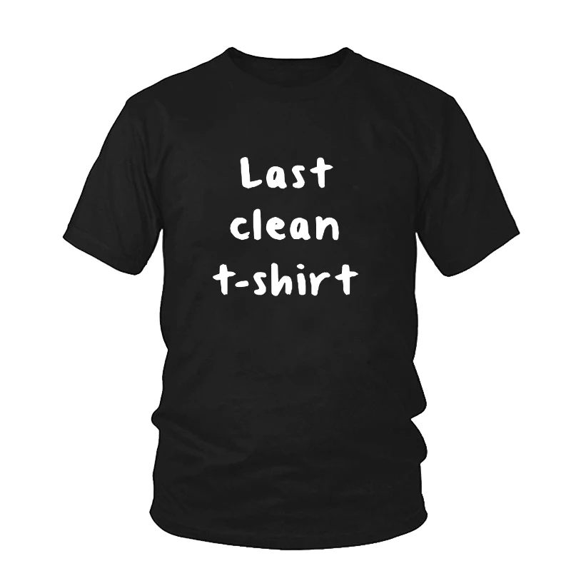 2018 Mujeres Camiseta de Última camiseta Limpia Letras de Impresión de Algodón Casual Divertido Camisa de Señora Negro Blanco Mujer Camisetas Top Camiseta Hipster 0