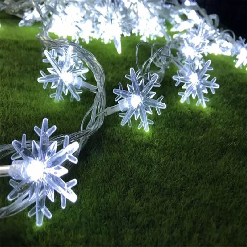Remoto 10M 50LED Copo de nieve brillo cadena de luces de hadas de la luz al aire libre de uso de la Decoración para el Cumpleaños de Navidad de la Boda de la Sala de Fiesta 0