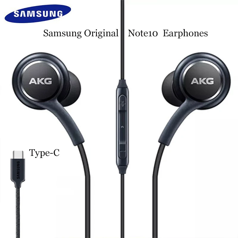 Original de Samsung AKG DAC USB TIPO C Auricular Digital HIFI Auriculares Con Micrófono/Control Remoto Para Galaxy Note 10 Pro A8S A60 A80 A90 0