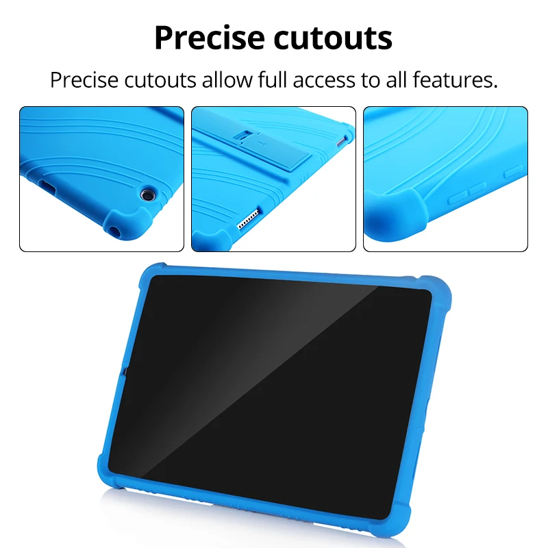 Caso para Huawei MediaPad T5 T3 10 9.6 M6 10.8 M5 Lite 10.1 M3 8.0 MatePad Pro 10.4 T8 Niños Caso a prueba de Choques de la Cubierta de Silicona Suave 0