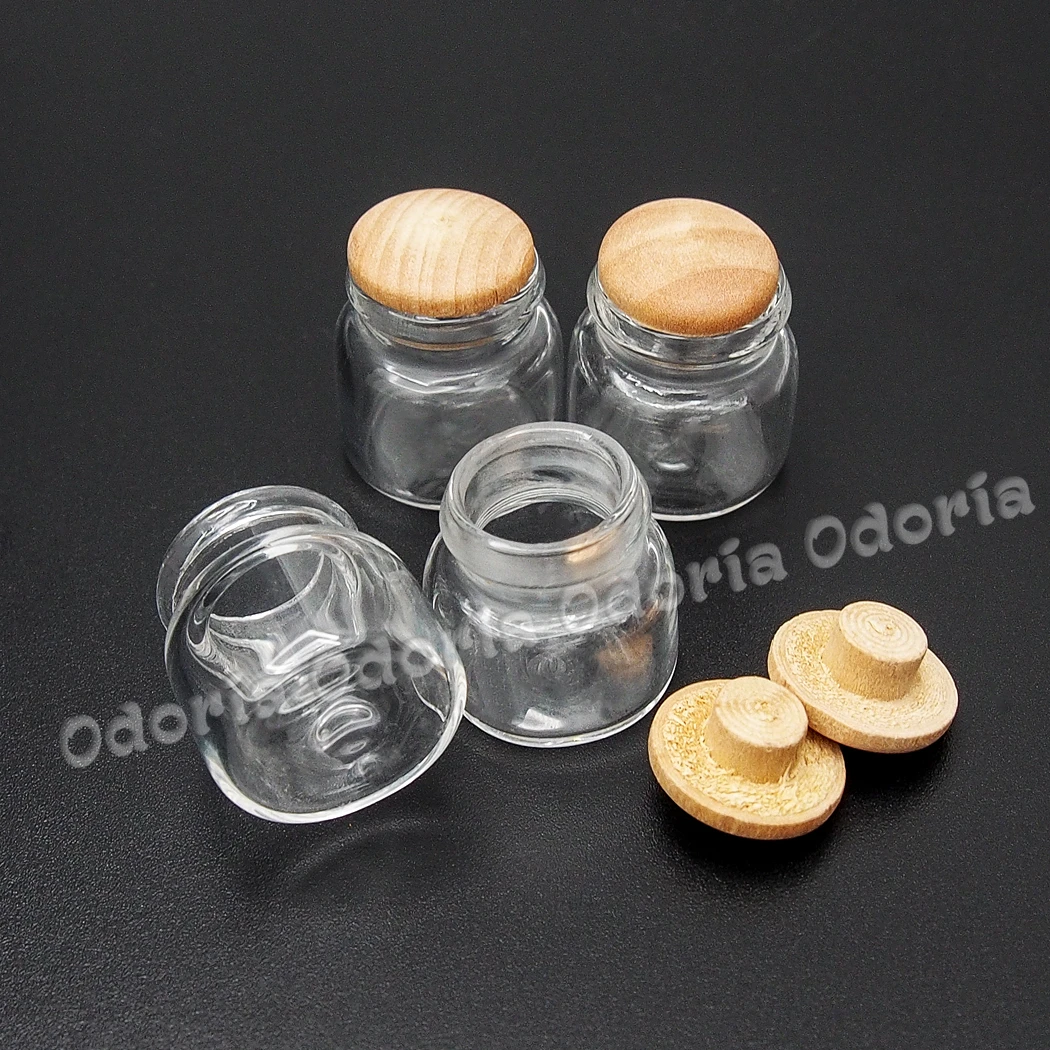Odoria 1:12 Miniatura 4PCS Botellas de Vidrio, Frascos de casa de Muñecas, Accesorios de Cocina 0