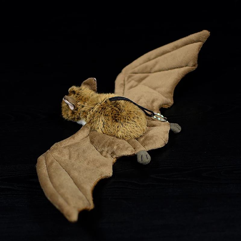 38cm Original Murciélago de la Colección de los Niños Juguetes de Peluche Real murciélago Marrón Regalo de Navidad Colgante Kawaii Lindo Suave Animales de Peluche, Muñecas 0