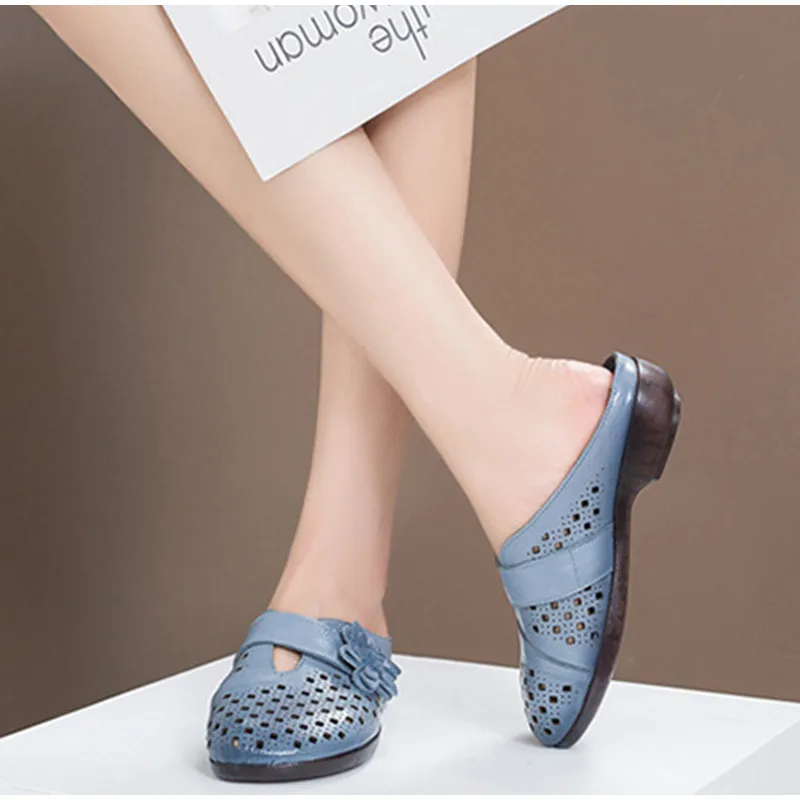 TIMETANG 2020New Mujer Zapatillas de las Señoras de la PU de Flores de Corte de la Plataforma Pisos Zapatos de Mujer Cómodos de Moda Casual Zapatillas Mujer 0