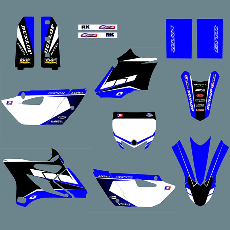 Para Yamaha YZ85 YZ 85-2020 Completo de Motocross Calcomanía Gráfico de Equipo de juego de pegatinas Personalizadas Número de Carenado, Calcomanías de Bici de la Suciedad de 2019 0