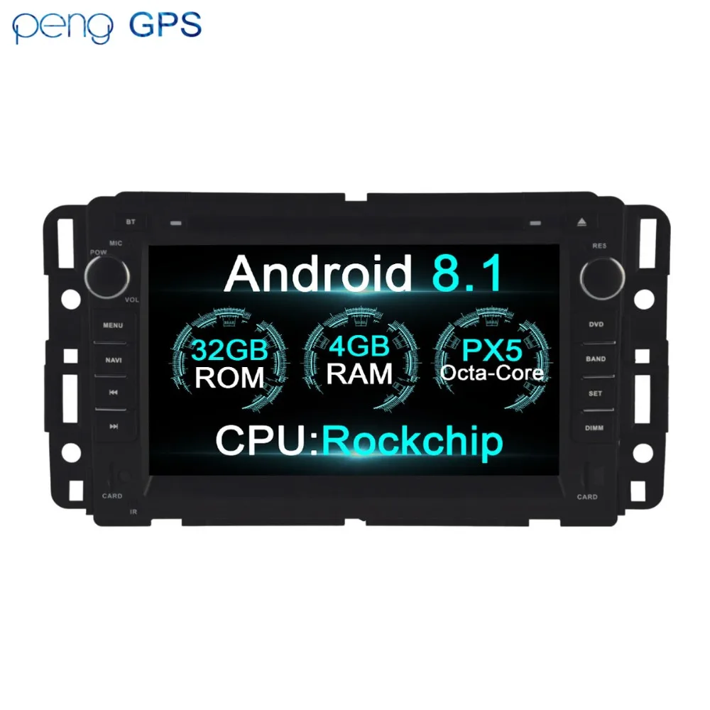 Android 10.0 car stereo radio gps PARA GMC reproductor de dvd de la Navegación en el Vehículo de GPS del Coche Reproductor Multimedia Radio Jefe de la unidad de 0