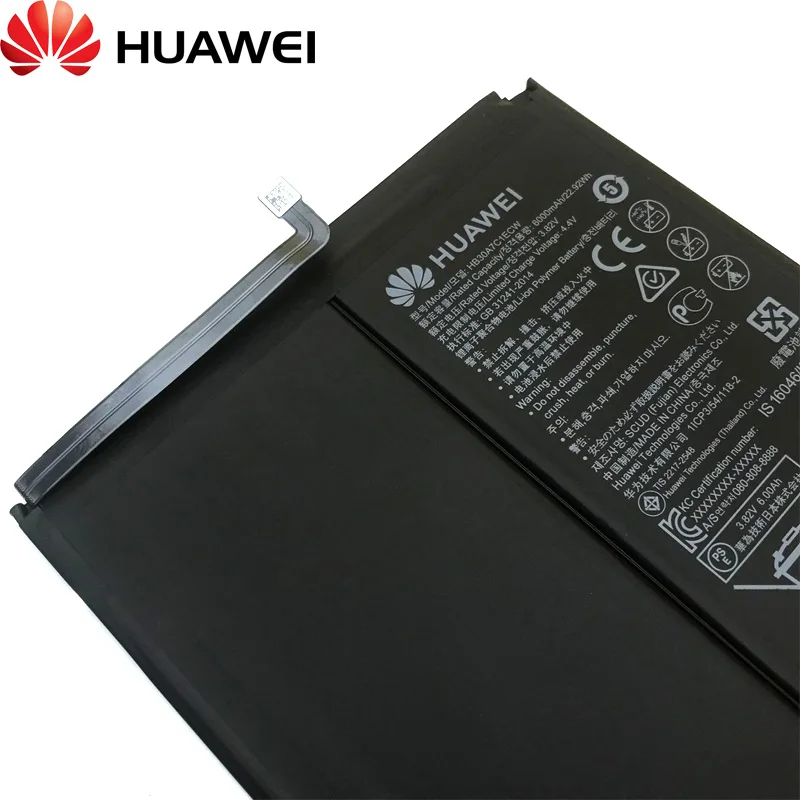 Original Huawei MediaPad M6 VRD-AL09 VRD-AL10 de 8,4 Pulgadas HB30A7V1ECW de 6000mAh Batería del tablero 0