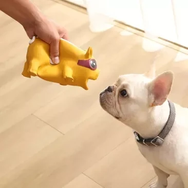 Youpin nueva mascota perro de juguete de squeak exprimir el sonido de cerdo de juguete duradero masticar juguete mascota de juguete de sonido no se deforma fácil de limpiar casa inteligente 0