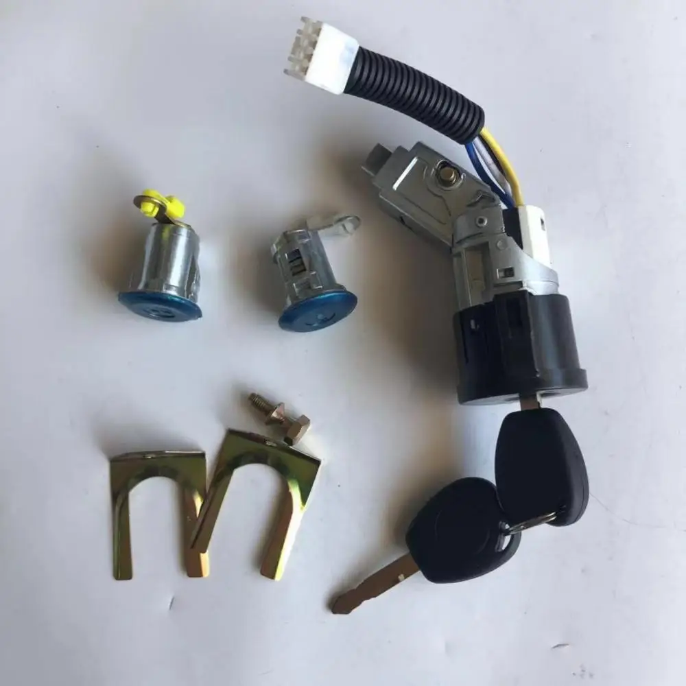 1 conjunto del cilindro de la Cerradura kit con clave para el Chino GEELY PANDA GX2 de coche de Auto partes de motor 0