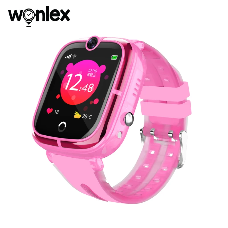 Wonlex KT07 Reloj Inteligente Niños 2G GPS WIFI SOS Llamada de Teléfono Anti-pérdida de Localizador Impermeable Smart-Watch Bebé de la Cámara del Reloj del Regalo de Cumpleaños 0