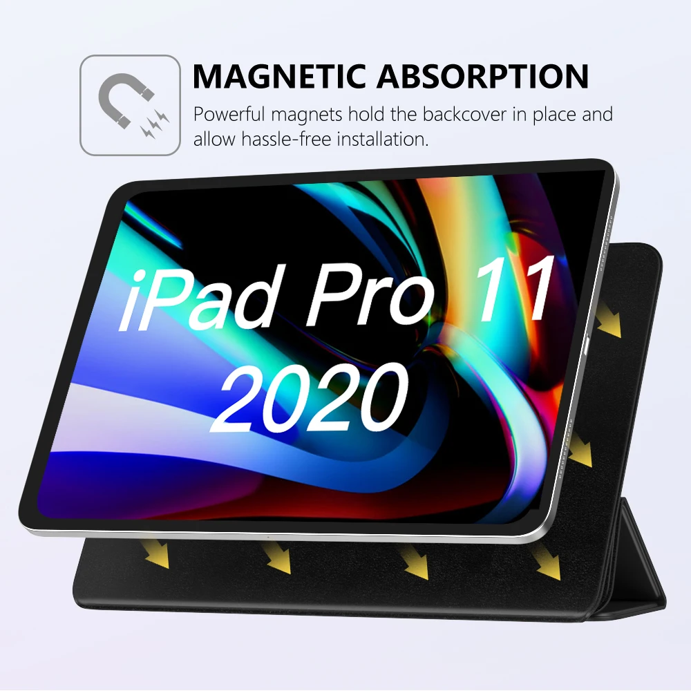 MoKo Magnética Smart funda Para iPad Pro 11 2020 2ª Generación [de Soporte de Apple Lápiz de Carga 2] Delgado Ligero Shell 0