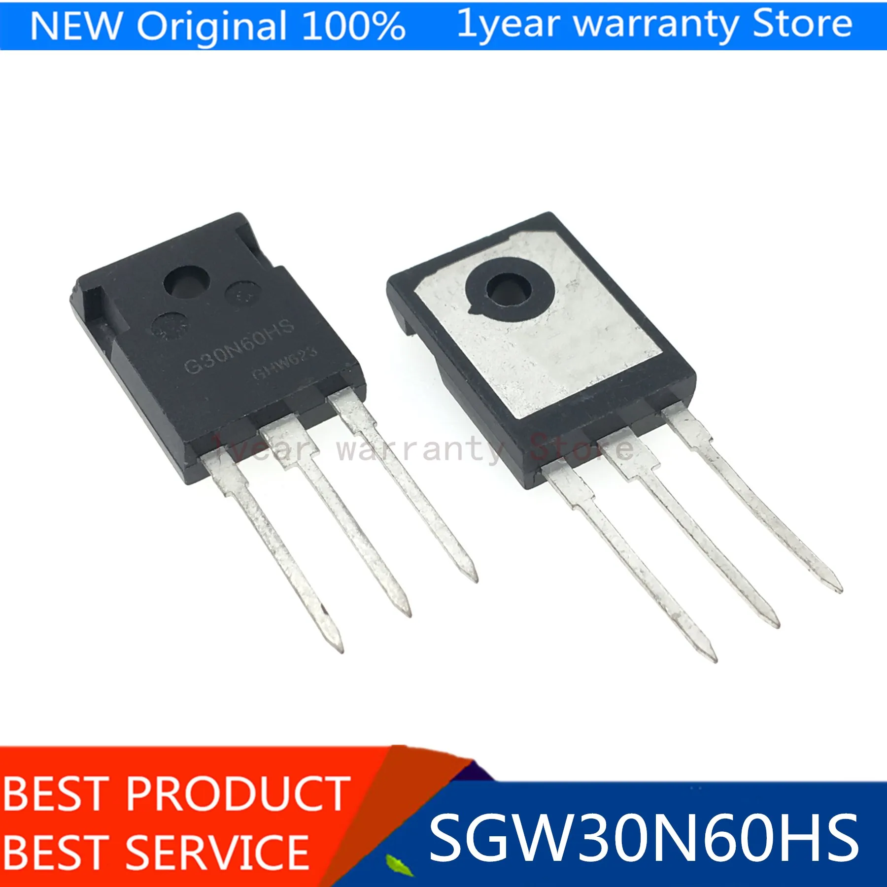10Pcs SGW30N60 SGW30N60HS G30N60HS G30N60 A-247 30A 600V Poder del transistor IGBT 0