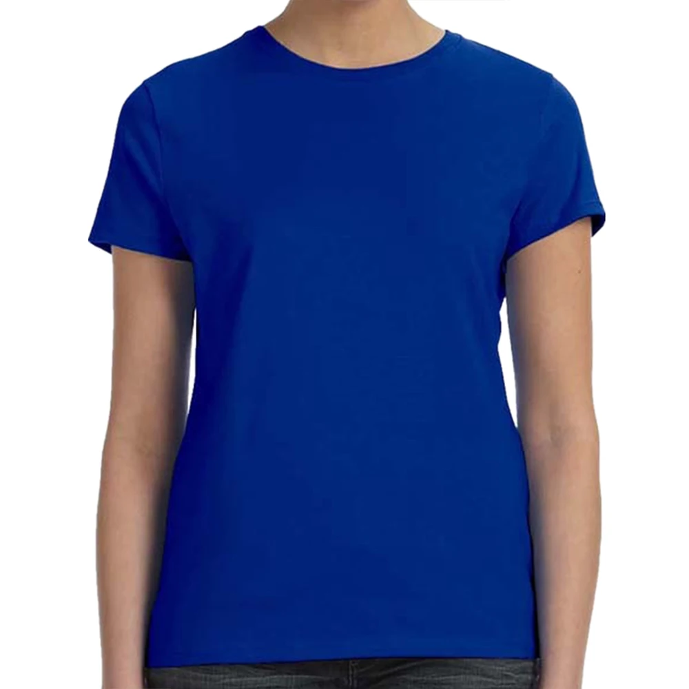 Ropa Mujer de color Sólido Nueva camiseta de las Mujeres Estética Streetwear T-shirt Exquisita Transpirable Casual Cuello Redondo Azul Oscuro, Camiseta 0