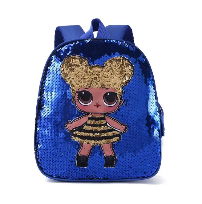 LOL muñecas mochila bolsa de la Escuela de los Niños Lindos de la Bolsa de Brillo de la Bolsa de Impresión de dibujos animados de Anime Lindo Mochila de los niños Kindergarte 0