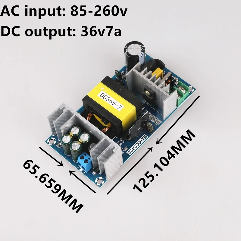 AC 100-240V DC 36V 7A de conmutación módulo de fuente de alimentación AC-DC 0