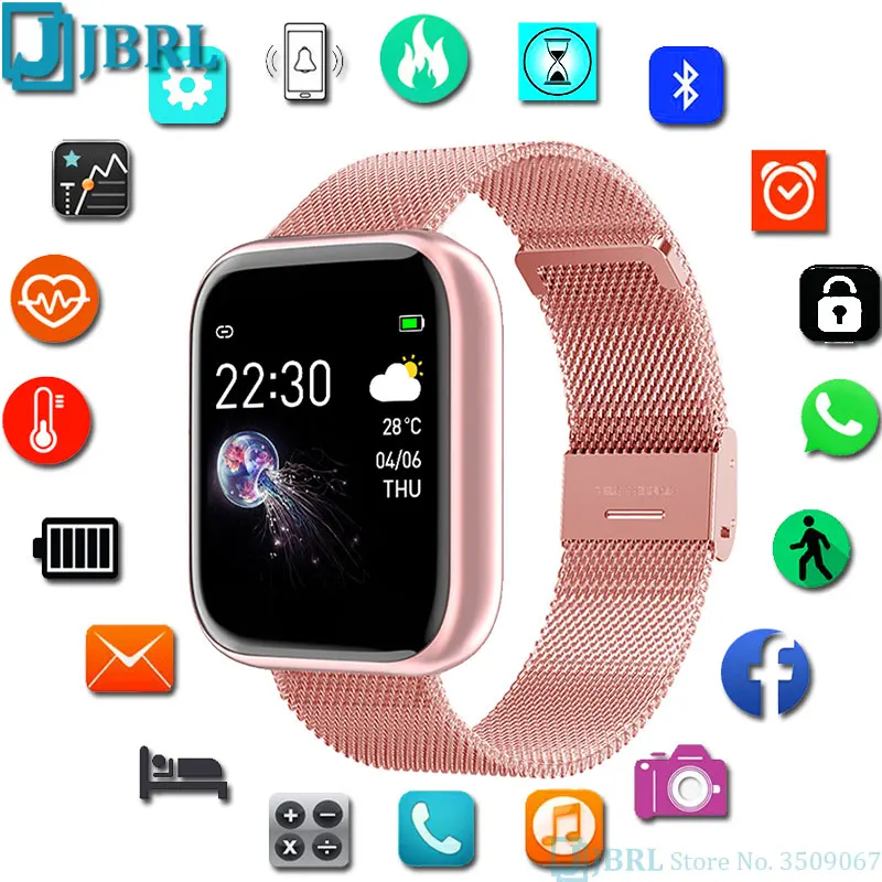 Full Touch Smart Watch Hombres Mujer Smartwatch Para Android IOS Electrónica Inteligente Reloj de Fitness Tracker Bluetooth Smart-watch 0