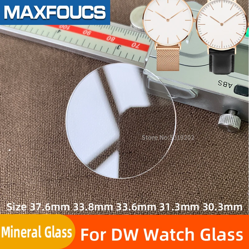 Partes Para DW vidrio de Reloj 37.6 mm 33,8 mm 33,6 mm 31.3 mm 30.3 mm cristal Mineral de cristal De Daniel Reemplazo de Ver los accesorios 0