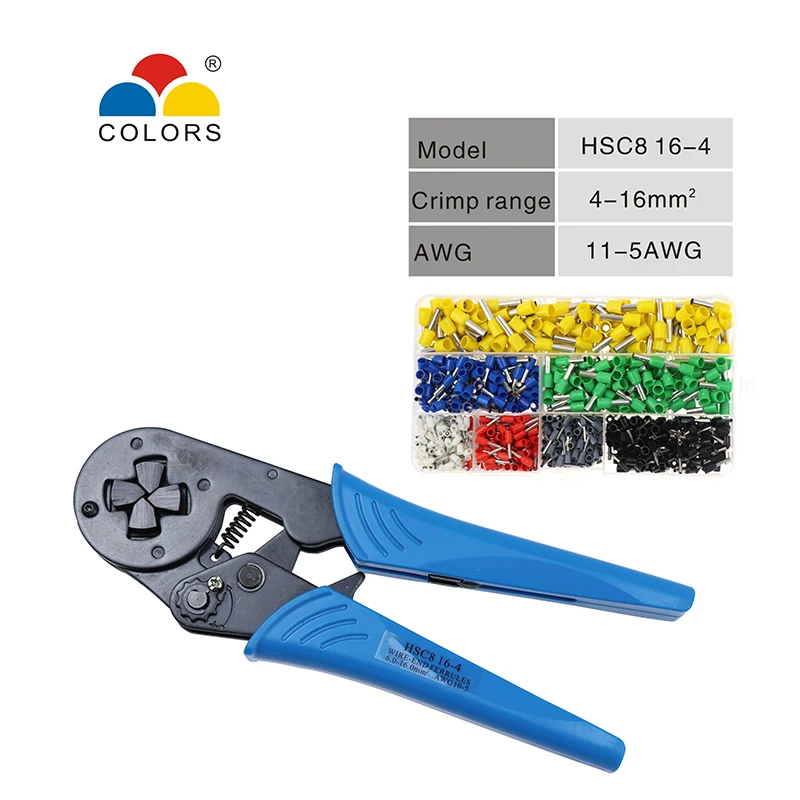 HSC8 16-4 Crimpar Cable Cortador de Alambre Alicates de Corte Crimpadora Stripper Herramienta Multitool Función de Pelar 4-16mm 11-5AWG 0