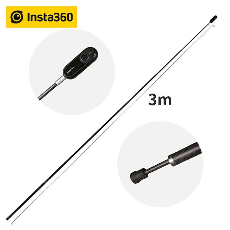 Insta360 Extended Edition Invisible Ultra-larga Selfie Stick para Insta360 uno y UNO X 0