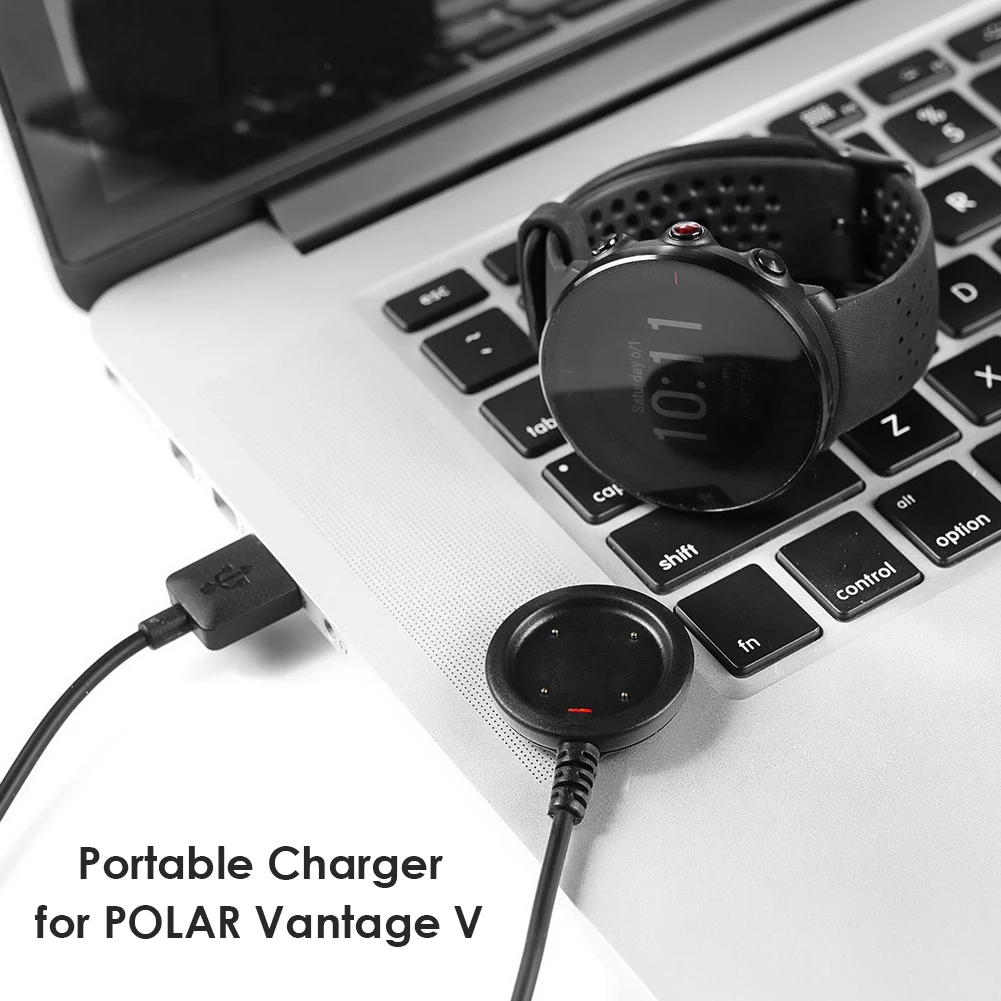 ALLOYSEED 100cm USB Cable de Carga Magnética Dock Base Para Polares de Grano X/Ignite/Vantage V/M de Reloj Inteligente Cargador Accesorios 0