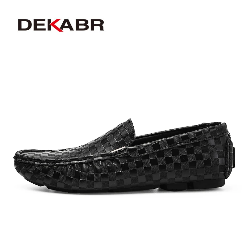 DEKABR de Alta Calidad Zapatos de los Hombres de Moda Cómodos Mocasines Zapatos de Conducción de el Barco de la Marca Pisos Casual Zapatos de Hombres de Gran Talla 38~47 0