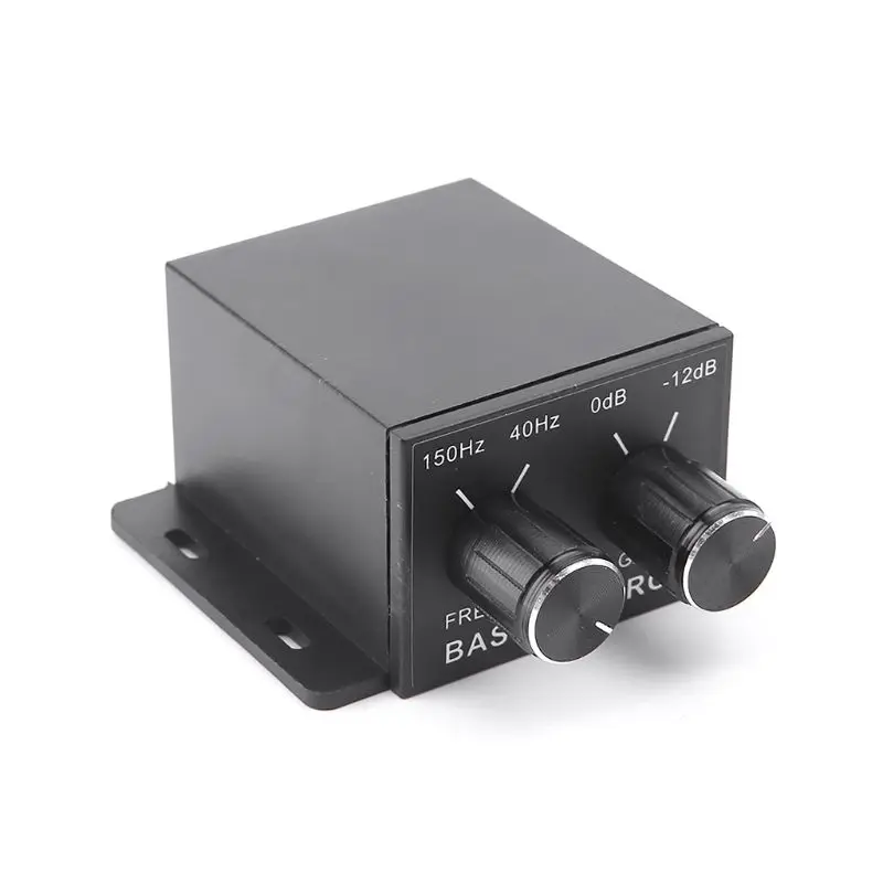 Car Audio Regulador Amplificador de Graves del Subwoofer Estéreo Ecualizador Controlador de 4 RCA 0