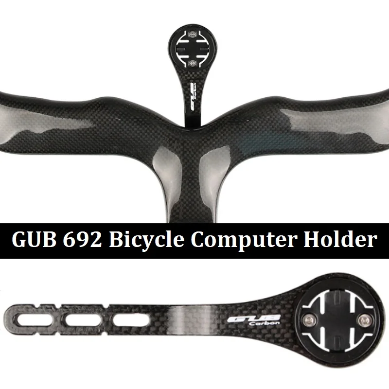 GUB 692 de Fibra de Carbono Bicicleta de Montaña Bicicleta de Carretera Bicicleta de MTB Equipo Cronómetro Velocímetro soporte Para Garmin Cateye Bryton 0