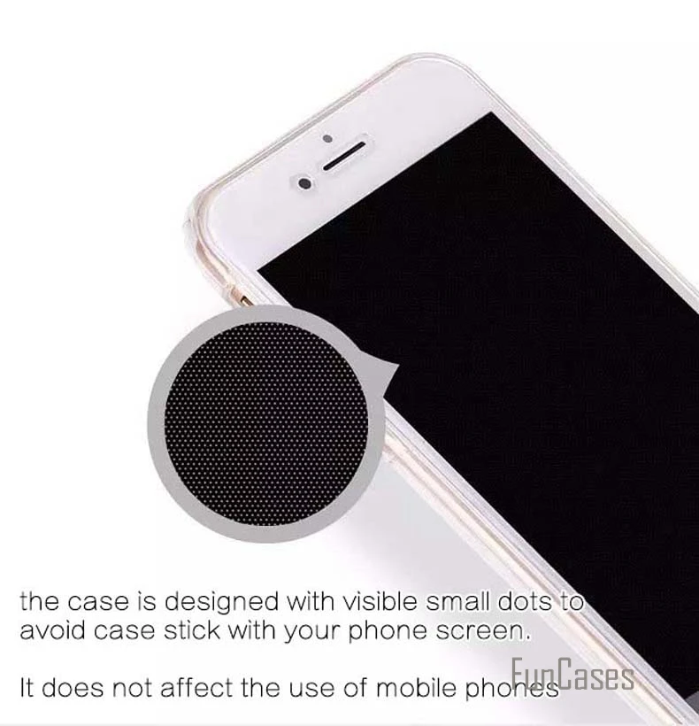 Para el iPhone 6 6 Plus 5 5s Gradiente de colores Espalda+Frontal Transparente de TPU Suave Toque de Caso completo de Cuerpo de Protección de Silicona Claro Caso 0