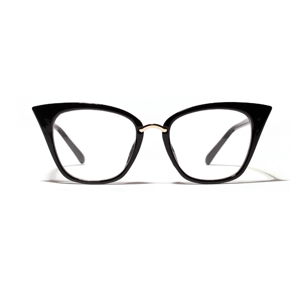 2019 Retro Gafas Ojo De Gato Marco Mujeres Óptico Transparente Miopía Gafas De Los Hombres De Pc Gafas Vintage Eyewear 0