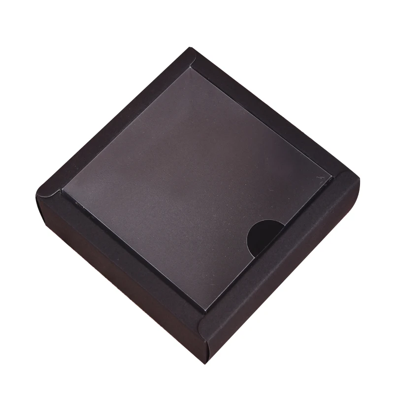 20pcs Caja de Papel de Kraft de PVC Transparente de la Cubierta de la Caja de Regalo Cajas de cartón Cajas de Paxkaging Niño Zapatos Caja de Embalaje 0