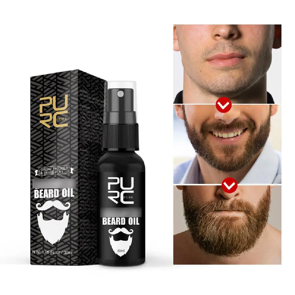 30ml Hombres de Barba suero de Spray para el Cabello de Crecimiento Nutritiva Potenciador Nutritiva de Aceite de Bigote Crecer la Barba el Tratamiento de la formación de Cabello Suero de Atención 0
