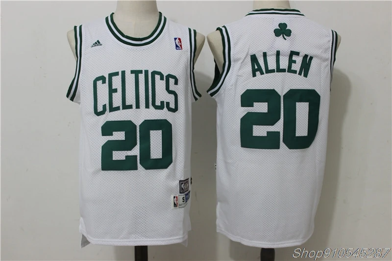 De la NBA de Boston Celtics #9 Rajon Rondo Baloncesto Jerseys #5 #34 Paul Pierce #20 Ray Allen Swingman Jersey de la NBA de los Hombres Camisetas 0