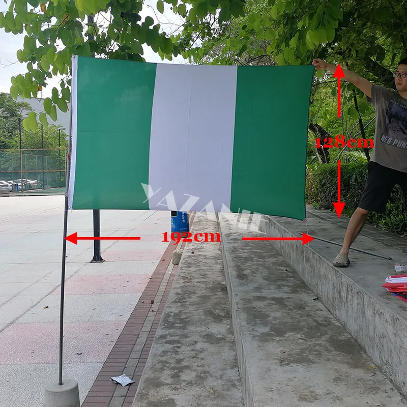 YAZANIE 60*90cm/90*150cm/120*180 cm/160*240cm Irlanda Bandera Irlandesa de Doble cara Nacional de la Bandera del País al aire libre Algodón Deportes Banderas 0