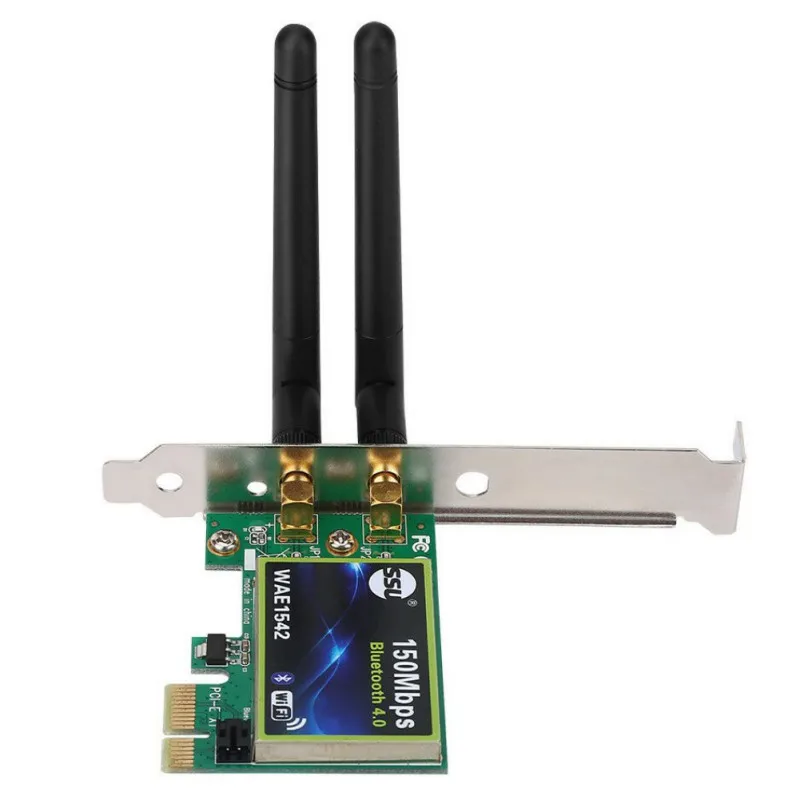Bluetooth WiFi PCI-E Tarjeta de Red 2.4 G Inalámbrico de 150 mbps PCI-E PCI Express Adaptador de Red de Internet 0
