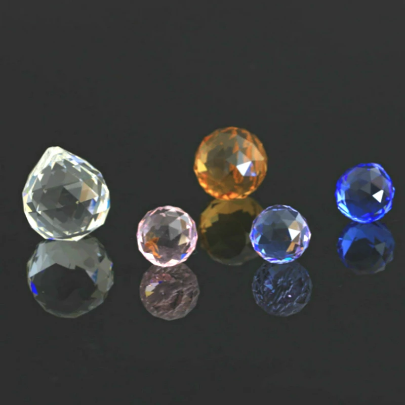 15mm/20mm/30 mm/40 mm Colores Mezclados Cristales Bola de Cristal Para Lámparas Alumbrando Prisma Suncatcher Para la Venta 0